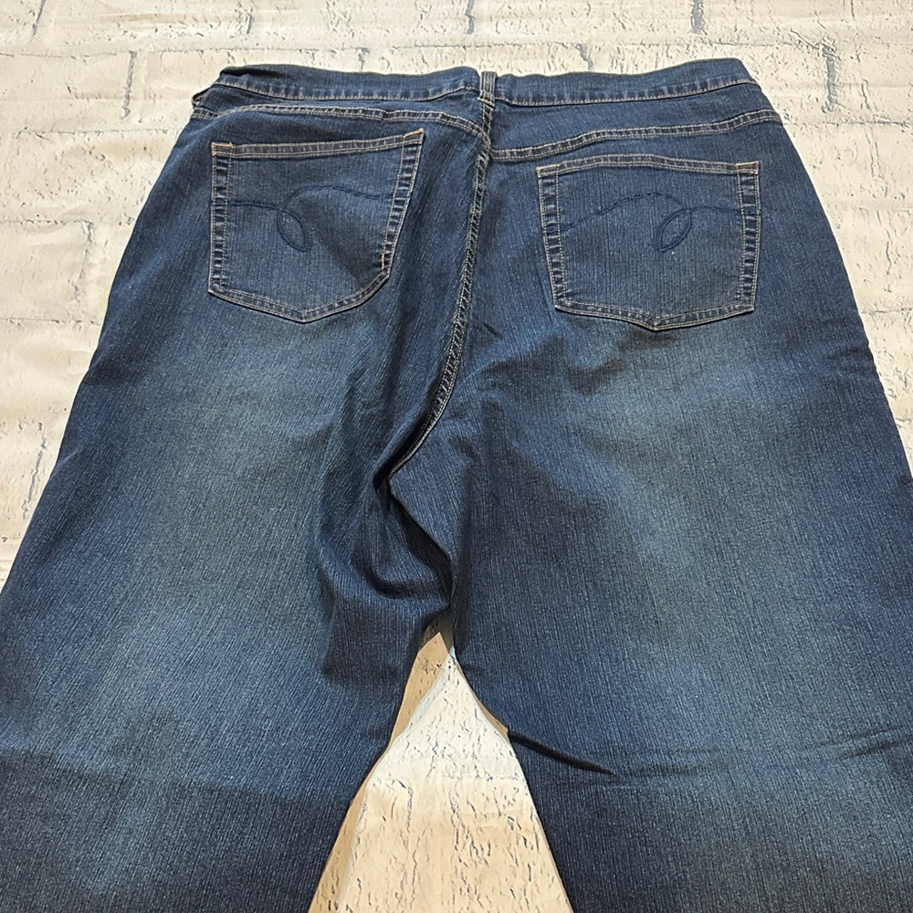 Avenue Dark Tall Blue Straight leg Women's Jeans - Picture 9 of 11